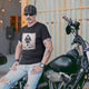 Printed Hell's Angels Heavy Cotton T-Shirt - Biker Tee Shirt - Graphic T-Shirt - Ecart