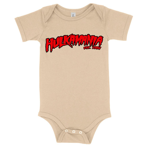 Baby Jersey Hulkamania Onesie - Hulk Hogan Onesie - Ecart