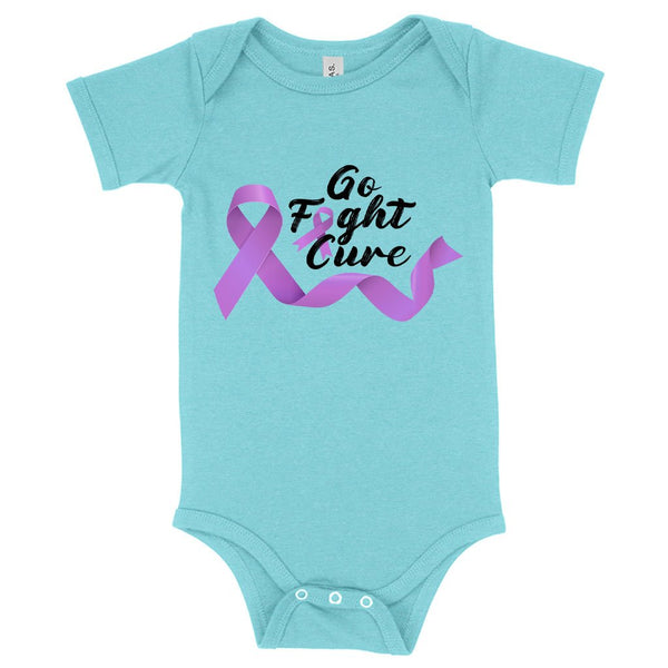 Baby Go Fight Cure Onesie - Fight Cancer Onesies - Cancer Awareness Onesie - Ecart