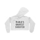 World's Okayest Shooter Women's Cropped Fleece Hoodie - Ecart