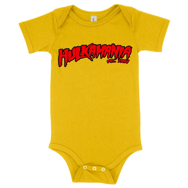 Baby Jersey Hulkamania Onesie - Hulk Hogan Onesie - Ecart