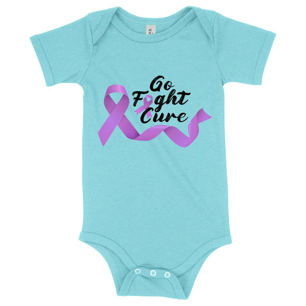 Baby Go Fight Cure Onesie - Fight Cancer Onesies - Cancer Awareness Onesie - Ecart