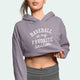 Baseball Season Women's Cropped Fleece Hoodie - Ecart