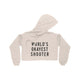 World's Okayest Shooter Women's Cropped Fleece Hoodie - Ecart