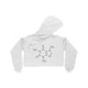 Caffeine Molecule Women's Cropped Fleece Hoodie - Ecart