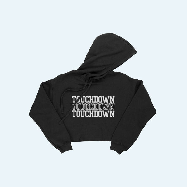 Touchdown Women's Cropped Fleece Hoodie - Ecart