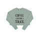 Coffee Before Talkie Women's Cropped Fleece Sweatshirt - Ecart