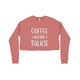 Coffee Before Talkie Women's Cropped Fleece Sweatshirt - Ecart