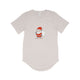New Year 2022 Santa Men's Jersey T-Shirt with Curved Hem - Ecart