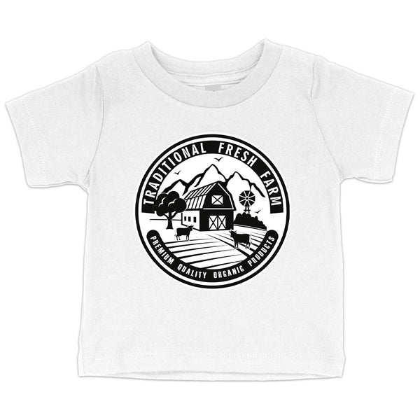 Baby Traditional Fresh Farm T-Shirt - Farm Designs T-Shirt - Farm Themed T-Shirt - Ecart