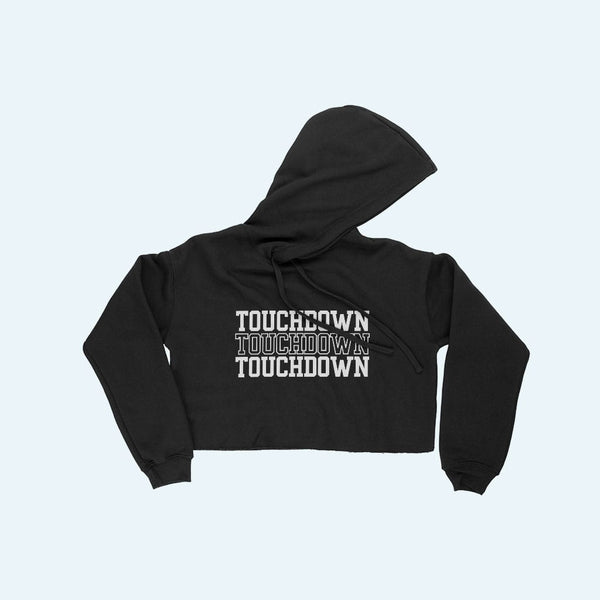 Touchdown Women's Cropped Fleece Hoodie - Ecart