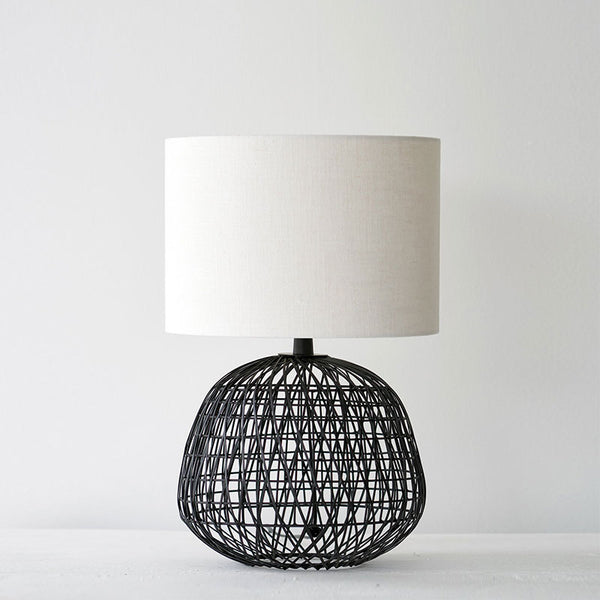 gray and black lamps