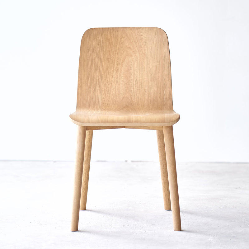 natural wood side chair