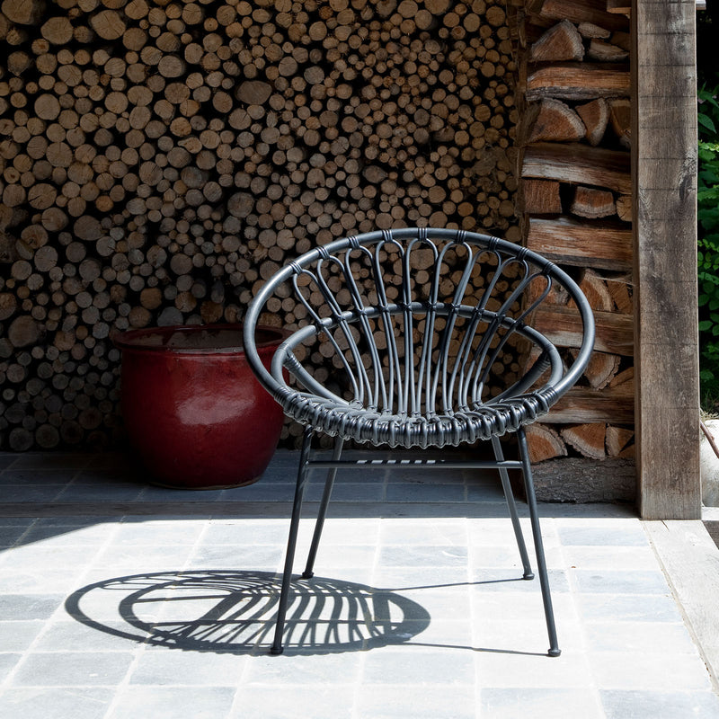 Outdoor Lazy Chair | Roxanne - Black