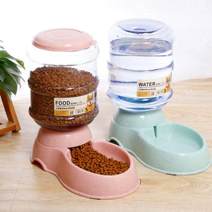Dog Automatic Feeders Plastic Water Bottle Cat Bowl Feeding and Drinking Dog Water Dispenser Pet Feeding Bowl Pet Supplies - Petsworldusa.com