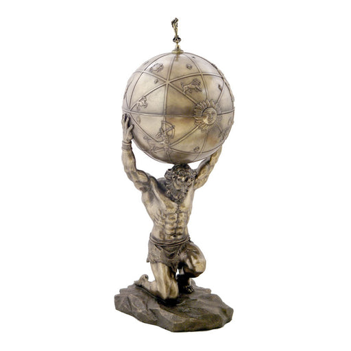 Atlas Holding Globe Trinket Box — AllSculptures