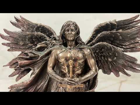 Six-Winged Guardian Angel/Seraphim and Serpent Statue — AllSculptures