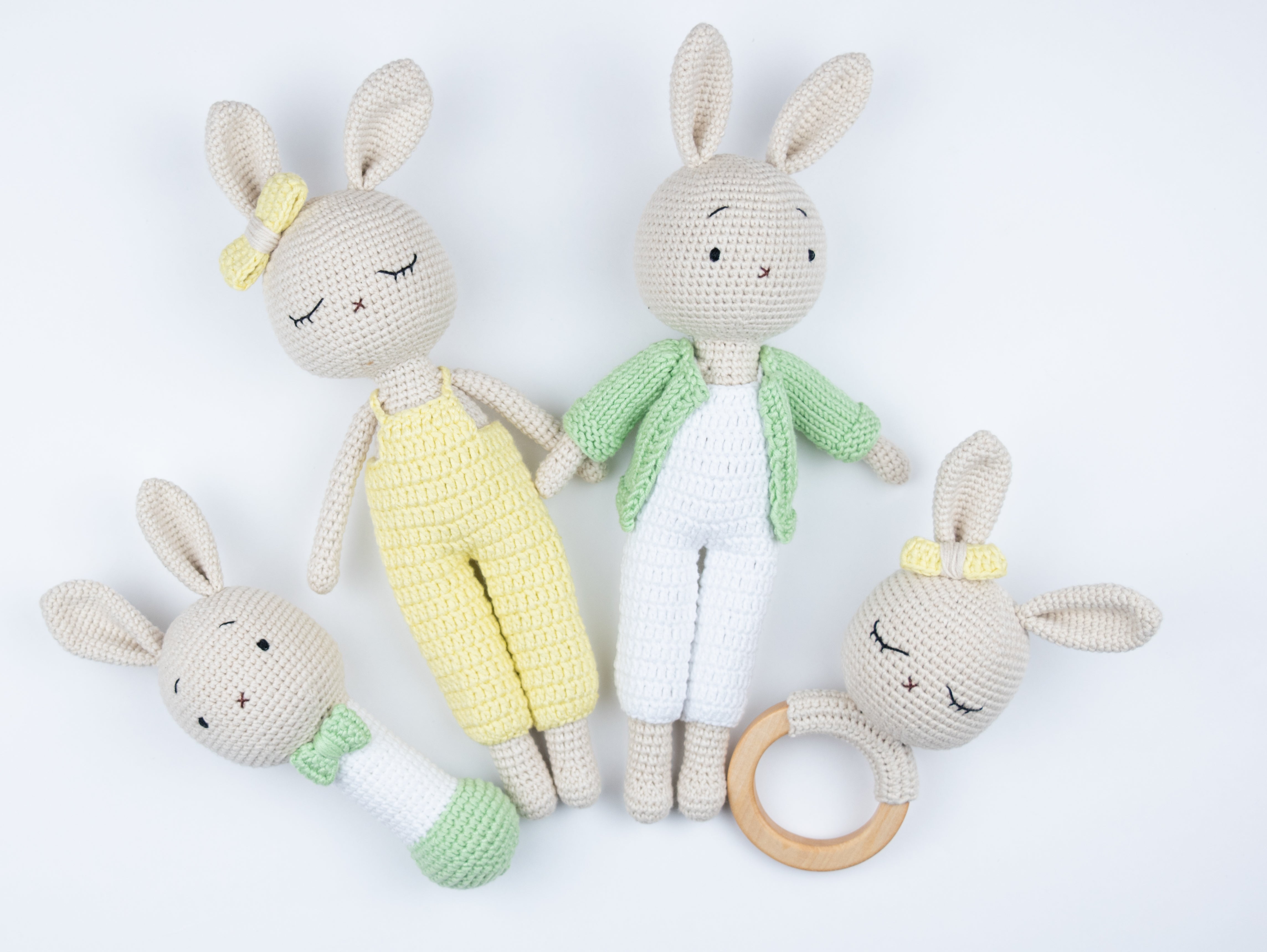 Crochet Rattle / Luke the bunny by Little Moy-image-2