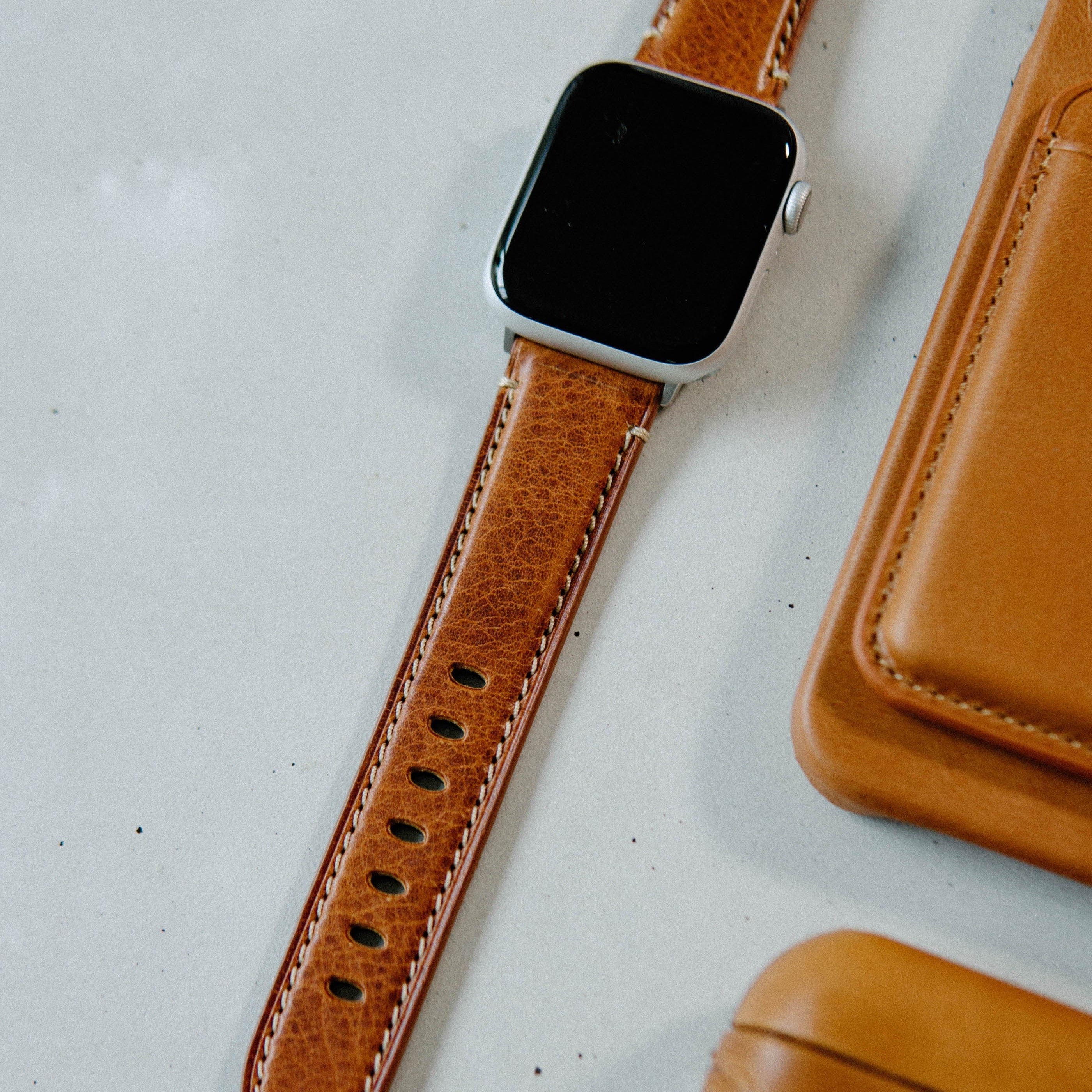 Leather Apple Watch Strap - Sienna by Bullstrap-image-6