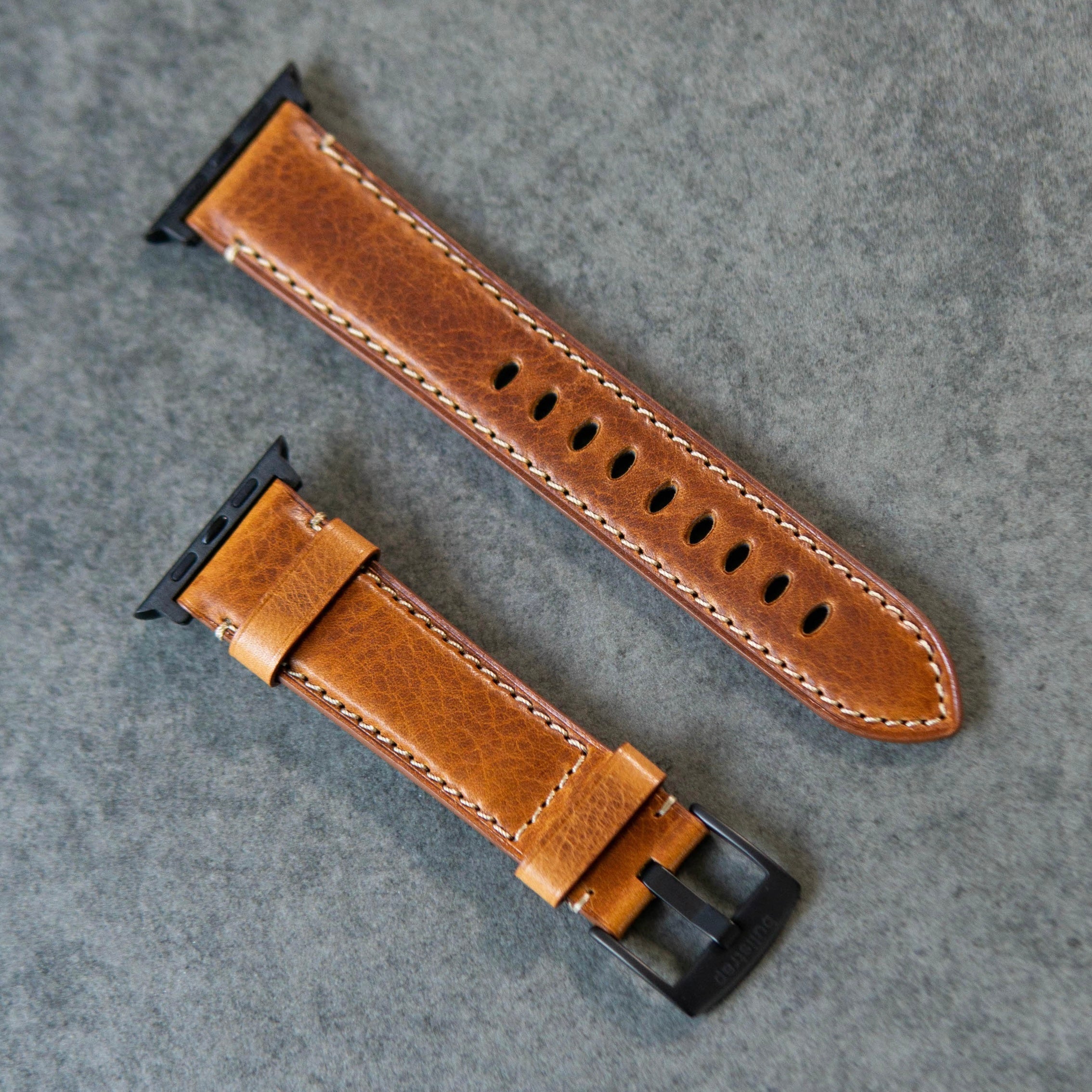 Leather Apple Watch Strap - Sienna by Bullstrap-image-0