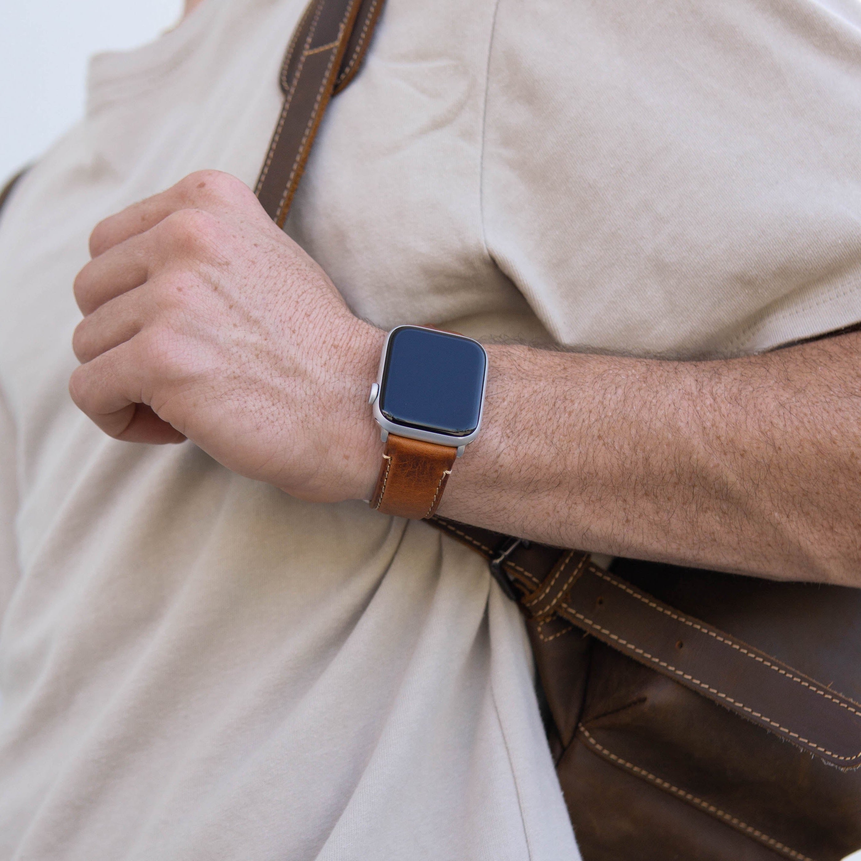 Leather Apple Watch Strap - Sienna by Bullstrap