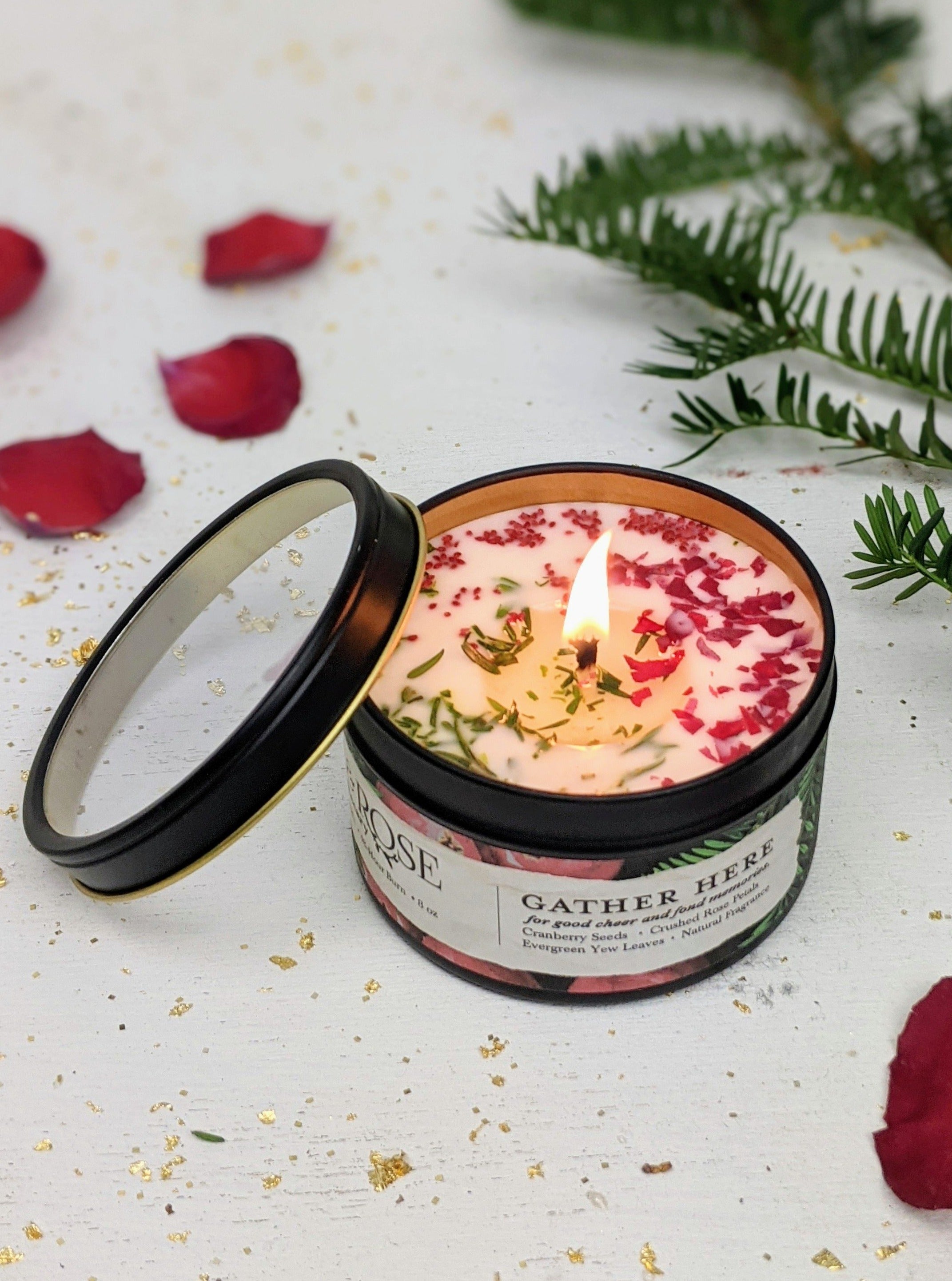 Gather Here Cranberry Pine Candle by Ash & Rose-image-1