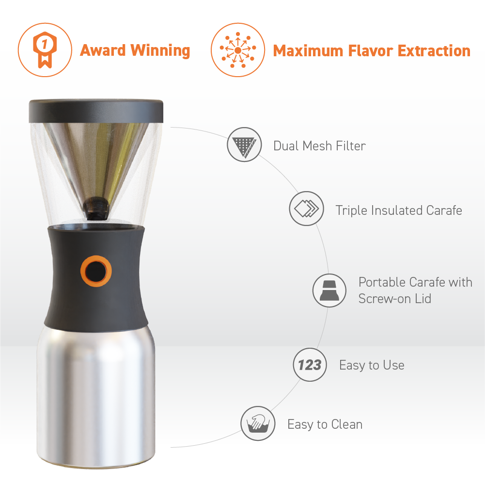 Black Cold Brew Coffee Maker by ASOBU®