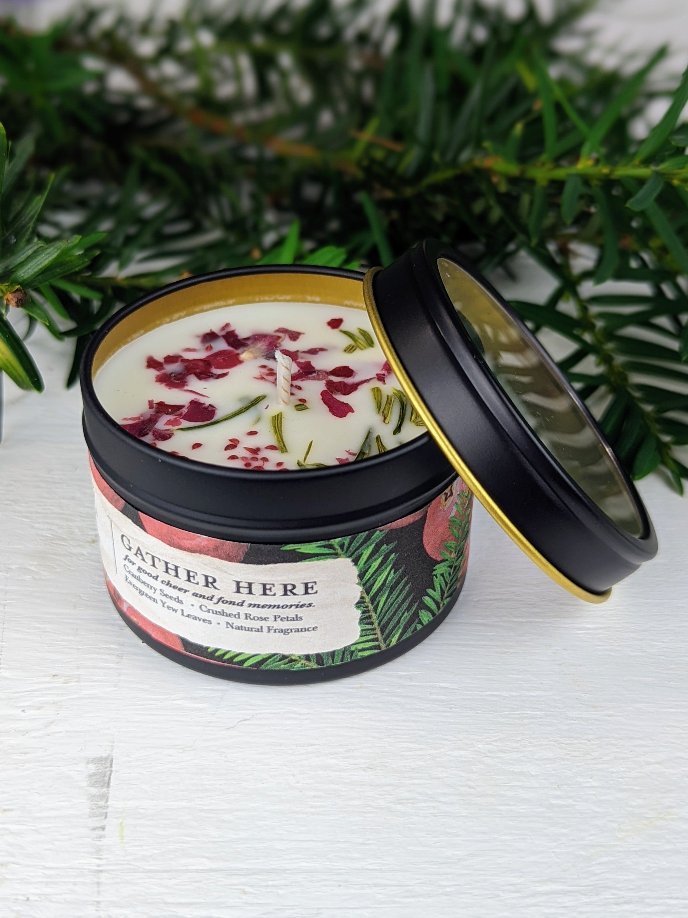 Gather Here Cranberry Pine Candle by Ash & Rose