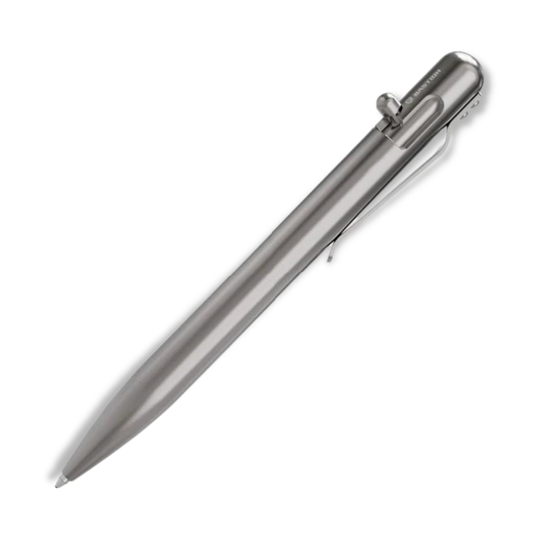 Titanium - SLIM Bolt Action Pen by Bastion® by Bastion Bolt Action Pen-image-1