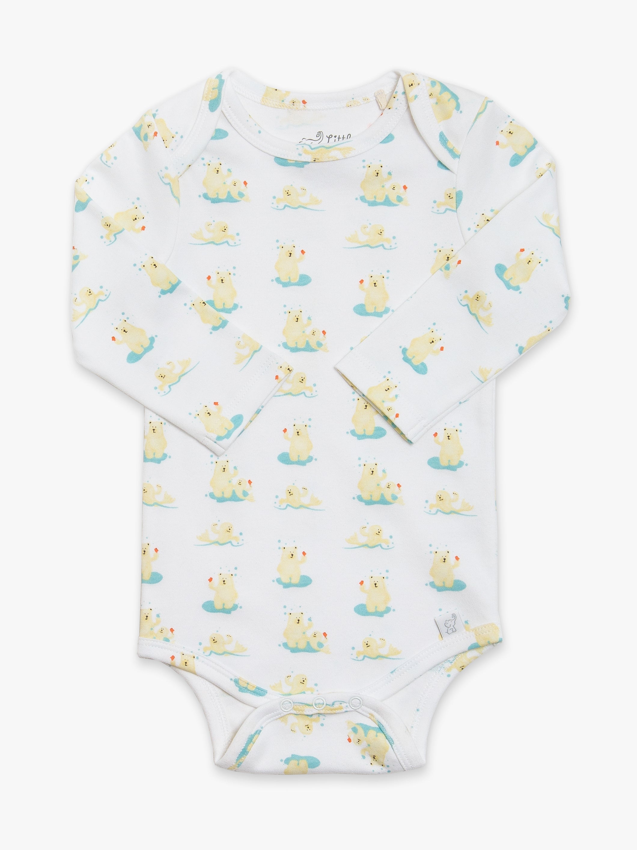 Organic Cotton Happy Bodysuit - Polar Express by Little Moy