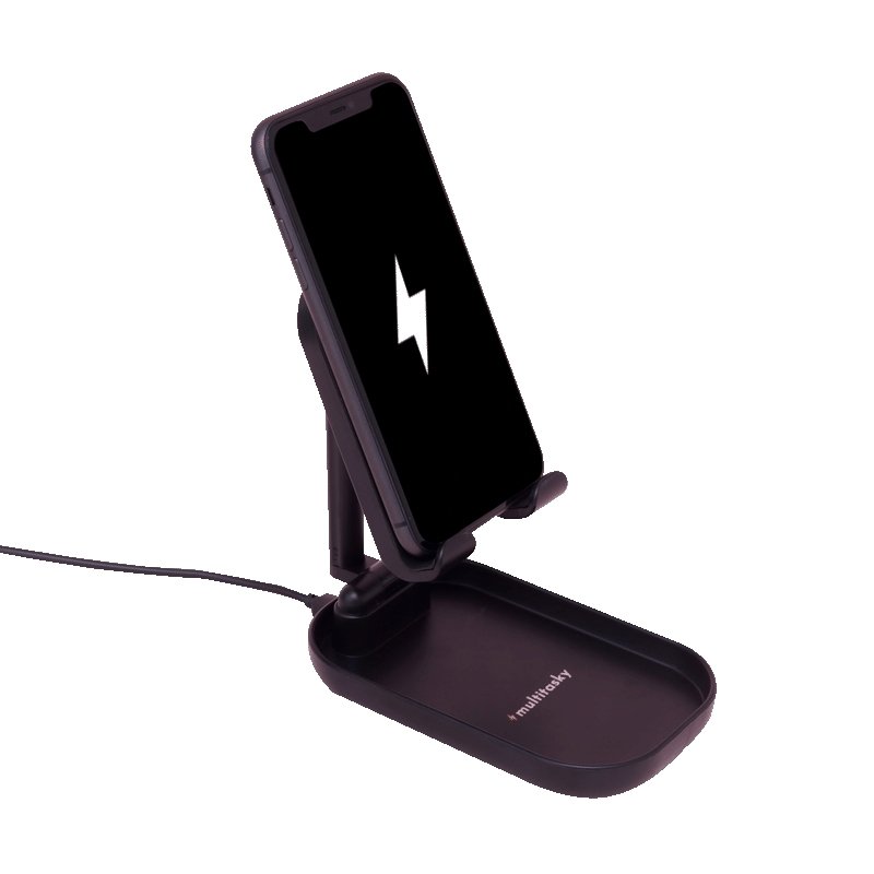 Deluxe Foldable Cell Phone Charger Stand & iPad Holder by Multitasky-image-7