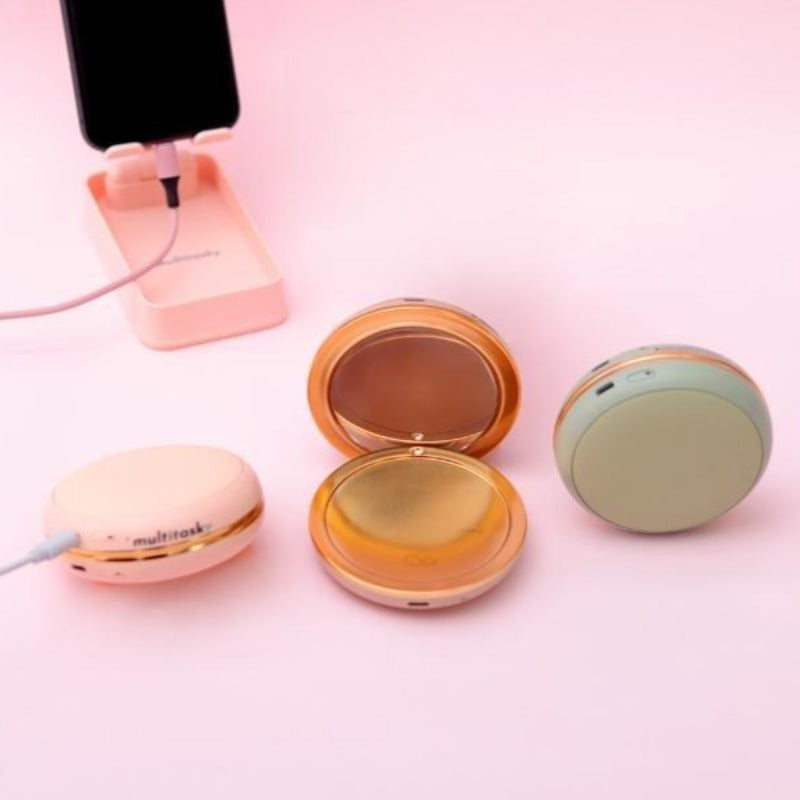 Macaron Cute Power Bank / Hand Warmer with Mirror by Multitasky-image-7