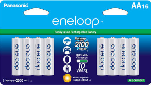 Panasonic Eneloop BK-4MCCA4BA Pre-Charged Nickel Metal Hydride AAA  Rechargeable Batteries, 4-Battery Pack