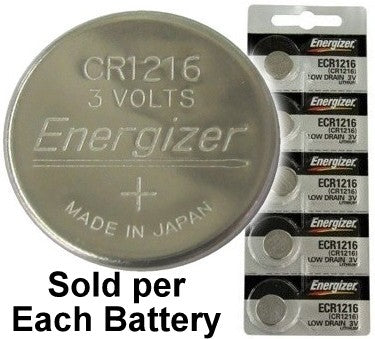 Pile bouton au lithium CR1616 DL1616 3V/3 volts Energizer, longue durée,  tout usage, paq. 1