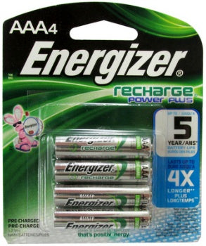 Panasonic Eneloop BK-4MCCA4BA Pre-Charged Nickel Metal Hydride AAA  Rechargeable Batteries, 4-Battery Pack