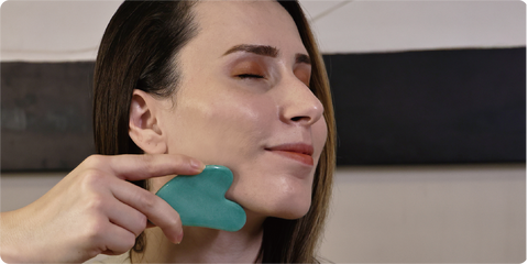 Jade Gua sha awakens youthful skin tone