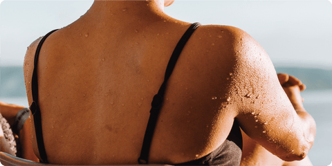 Protecting skin from the sun after gua sha