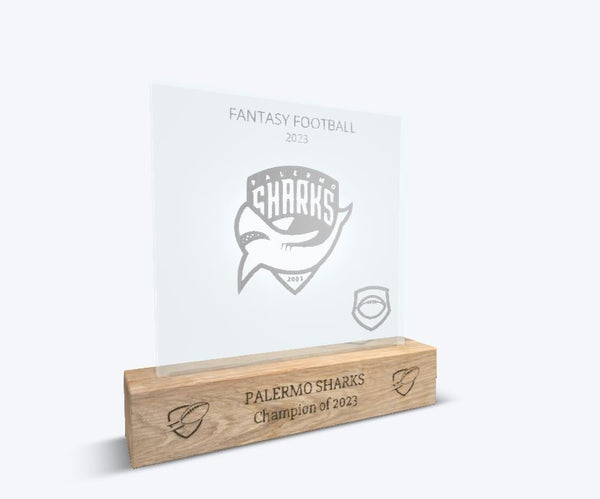 Glass of Fame award for a Fantasy Footbal League