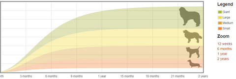 puppy growth chart weight