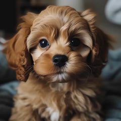cute cavapoo puppy