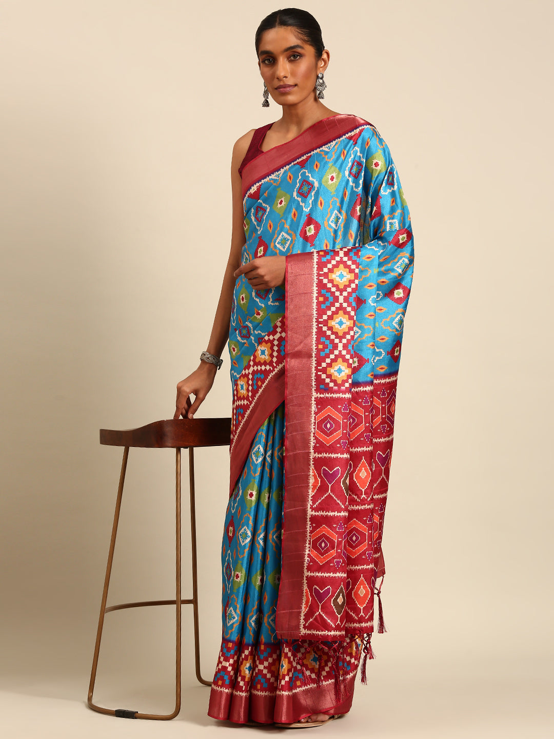 Sangam Multi Color Cotton Digital Printed Saree