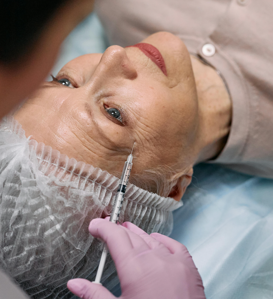 Older woman receiving Botox