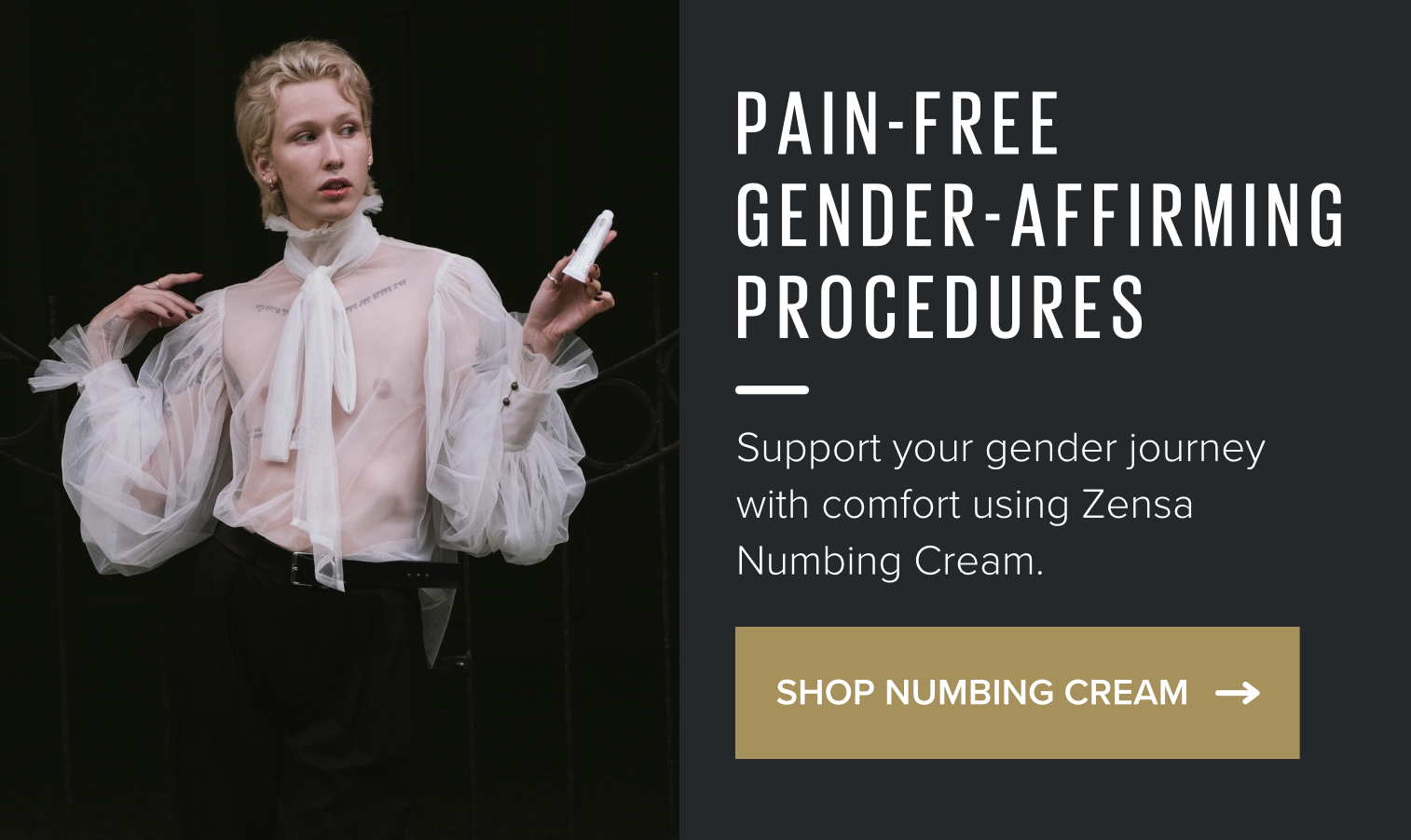 Zensa: For pain-free gender-affirming care.