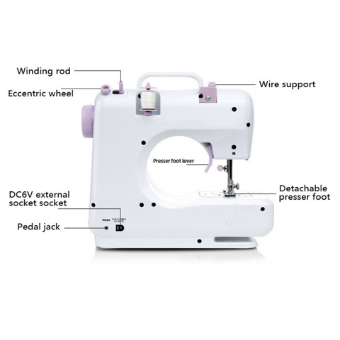 12-Stitch Sewing Machine with Reverse Function