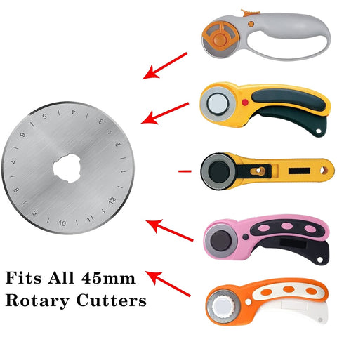 10 Pack 1.77" Rotary Cutter Blades