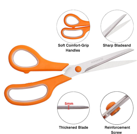 Sewing Scissors for fabric, 8" 3-Pack