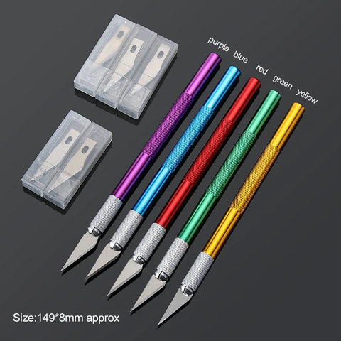 Precision knife with 5pcs extra blades