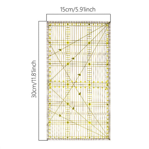 Quilting Ruler 5.9" x 11.8"