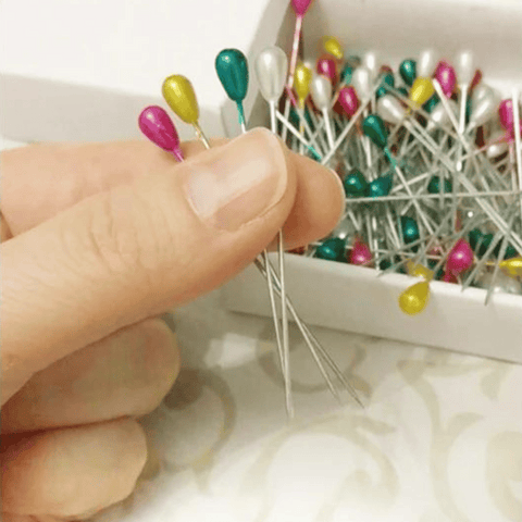Quilting Pins Color Pearl Head