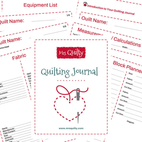 Quilting Journal (Printable)